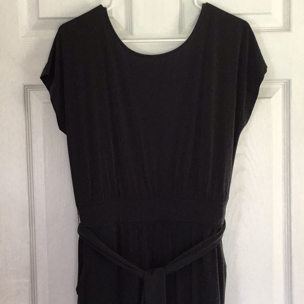 G by Giuliana Black Jumpsuit with waist tie Size M
